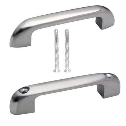 Door Pull 654438 W/Through hole/Set- 3/4" Door ZAMAC-MOLDED-Satin Chrome 6LP (2 HANDLES BOTH SIDES).