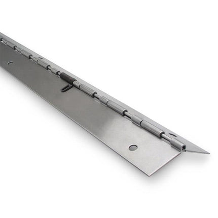 PIANO HINGE 3"W X 54"L, 7969- 1/8" PIN -4 SPRINGS (LH-IN/RH-OUT)-LIFT STAINLESS,(16 Gauge)