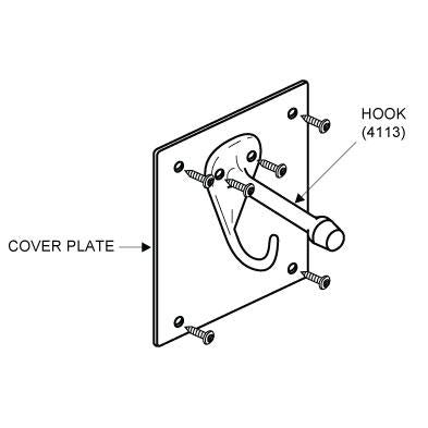 DIY -Fix-it- Kit- 115523 HOOK/BUMPER- CASTED STAINLESS - SATIN FINISH