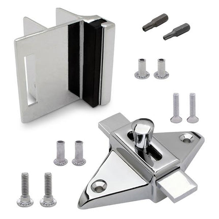 FIX-IT-KIT LATCH, STRIKE & KEEPER (INSWING) 126780 FOR 1" SQUARE DOOR & FLAT BAR.