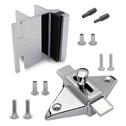 FIX-IT-KIT LATCH, STRIKE & KEEPER (INSWING) 126790 FOR 1" SQUARE DOOR FLAT- OPEN SLOT..