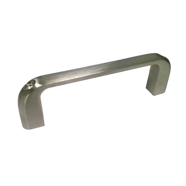 DOOR PULL W/THROUGH HOLE 127783 TO BE USED W/126673. CASTED STAINLESS STEEL 5 1/2" CH.