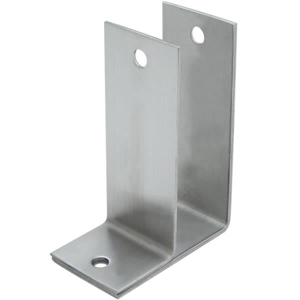 Wall Bracket 1279 One Ear 1" x 3" Long-STAMPED Stainless-Steel Satin finish