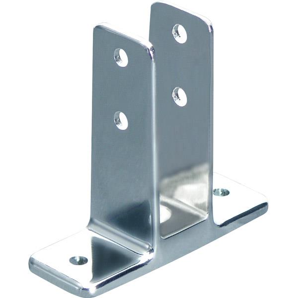 Urinal Screen & Wall Bracket 1280 Two Ear 1" X-HIGH   Zinc Molded and Chrome Polished finish