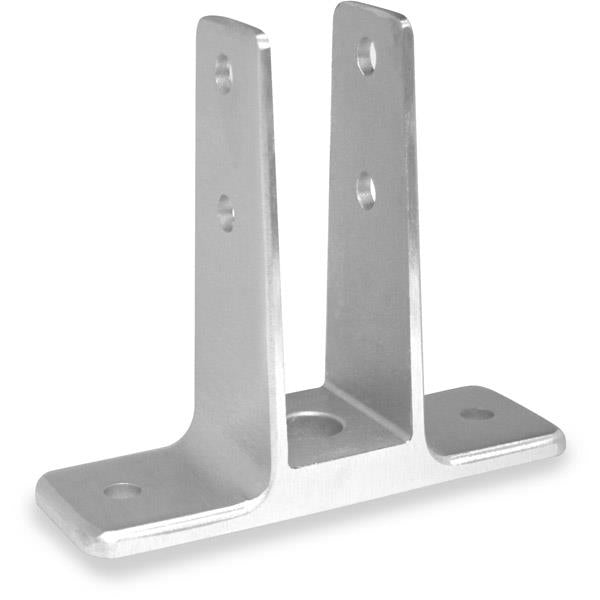Urinal Screen & Wall Bracket 1283 Two Ear 1" X 3 1/2"  CASTED STAINLESS Steel Satin finish