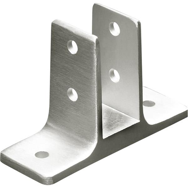 Urinal Screen & Wall Bracket 1613 Two Ear 1" x 2 1/2" CASTED STAINLESS Steel Satin finish