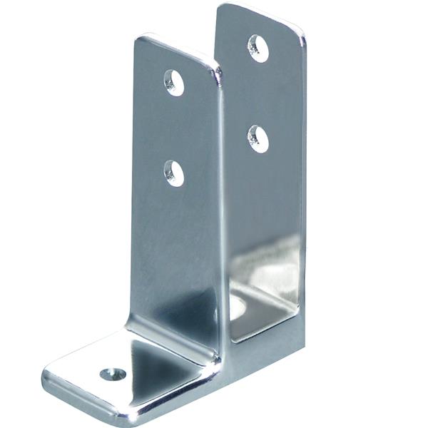 Wall Bracket 1660 One Ear 1" X-HIGH   Zinc Molded and Chrome Polished finish