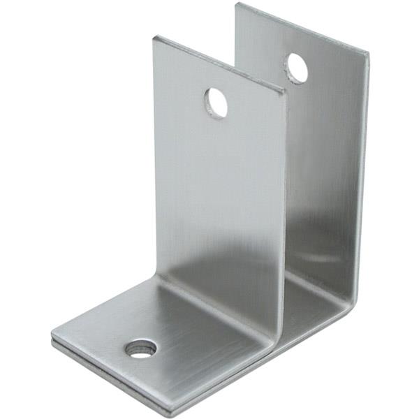 Wall Bracket 1769 One Ear 1" Stamped Stainless Steel Satin finish
