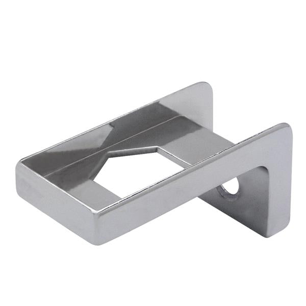 SQUARE Door Insert "Bottom" for 1" Door in Polished Chrome Finish (2810). For Steel Square-Edge-Door (Zamac Molded)