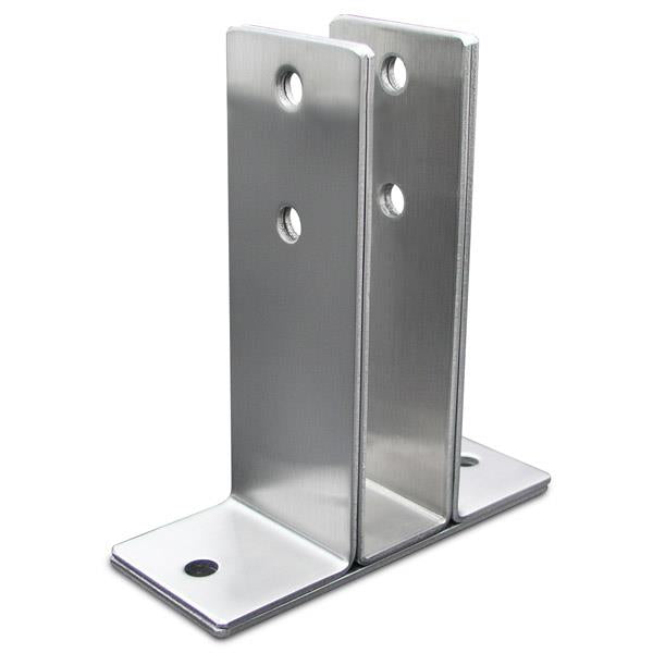 Urinal Screen & Wall Bracket 4339 One Ear 1" X-HEAVY Stamped Stainless Steel Satin finish