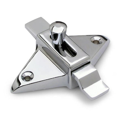 LATCH SLIDE 5030 Surface Mounted-OFFSET Zinc Molded-Chrome Finish (2 3/4" HC)