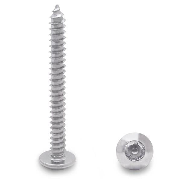 12 x 2" Truss AB 6-LOBE Screw Chrome (100 Pack)