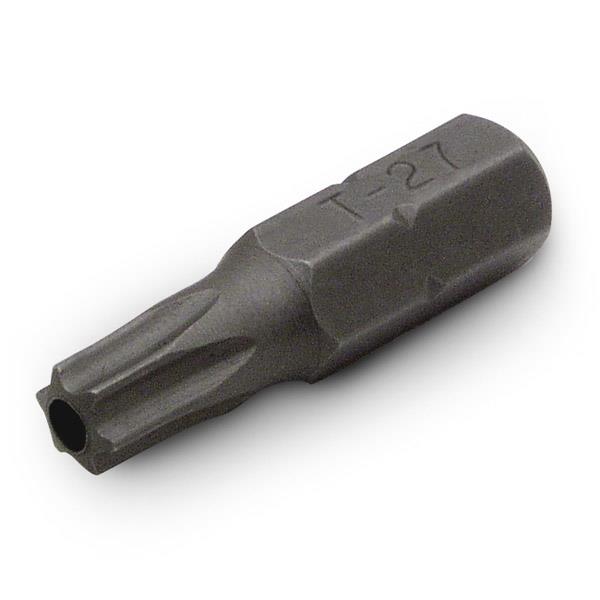 BIT for T-27 6 LOBE UNPLATED Fastener HEX BIT (Single piece)